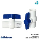 VALVULA 1/2" DE PVC CON ROSCA GRIVEN