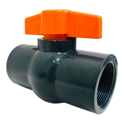 [11197] VALVULA BOLA COMPACTA PVC PRES 1 1/2" HR HEMBRA ROSCADA TUBRICA