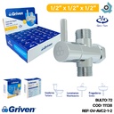 LLAVE DE ARRESTO 1/2" CROMADA GRIVEN