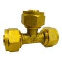 RACOR T DE PRESION T16 X T16 X T16MM DE BRONCE PARA GAS GRIVEN