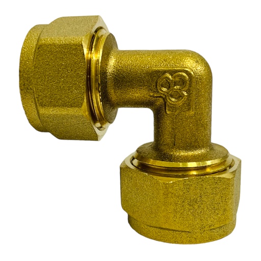 [11223] CODO L16 X L16 90 GRADOS DE BRONCE PARA GAS GRIVEN