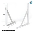 ANGULO DE SOPORTE EXTRA GRUESO 20 CM X 30CM BLANCO