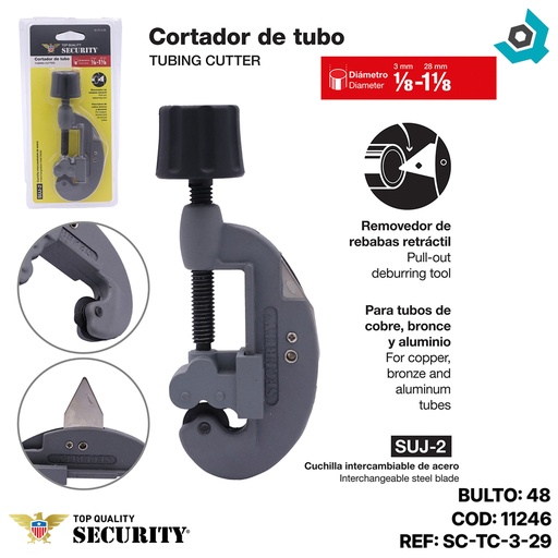 [11246] CORTA TUBOS DE 3MM HASTA 29MM SECURITY