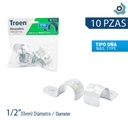 ABRAZADERAS 1/2" 10 PZS TROEN