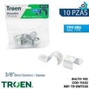 ABRAZADERAS 3/8" 10 PZS TROEN