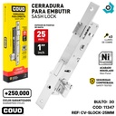 CERRADURA PARA EMBUTIR 25MM COVO