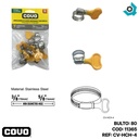 ABRAZADERA CON MANIJA 3/8" A 5/8" 10 PZAS COVO