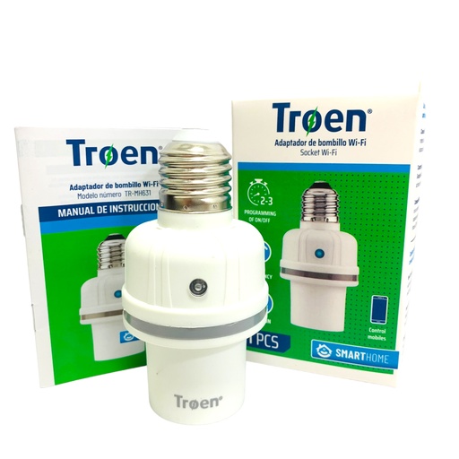 [11453] SOCATE INTELIGENTE WI-FI PARA BOMBILLO MULTIVOLTAJE TROEN SMART
