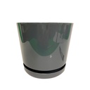 MATERO Y PLATO PP ART CIL LISO D-15 GRIS DP