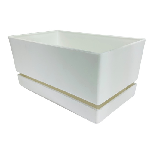 [11513] MATERO Y PLATO PP ART REC TEXT L18 BLANCO DP