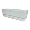 MATERO Y PLATO PP ART REC TEXT L30 BLANCO