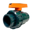 VALVULA BOLA UNION UNIVERSAL PVC PRES 2 1/2" C SIN ROSCA TUBRICA