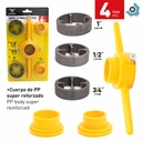 TARRAJA PARA TUBO PVC 4 PZAS SECURITY