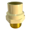ADAPTADOR CPVC PRES 3/4" C X MR DE BRONCE TUBRICA