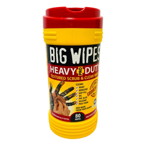 [11597] TOALLAS LIMPIADORAS TRABAJO PESADO PARA MANOS 80 PZS BIG WIPES