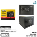 CAJA DE SEGURIDAD ELECTRONICA 25X35 CM NEGRO COVO