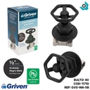 LLAVE PARA DUCHA 1/2" NEGRO MATE ACERO INOXIDABLE GRIVEN