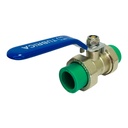 VALVULA PPR PRES 20MM MET DOBLE UNION UNIVERSAL POLIFUSION TUBRICA
