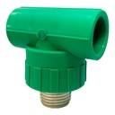 TEE PPR PRES 20MM X 1/2" CXCXMR-MET POLIFUSION TUBRICA