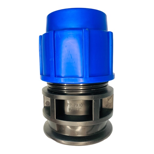 [11968] ADAPTADOR HEMBRA 75MM SALIDA 3" PARA RIEGO PEAD TUBRICA