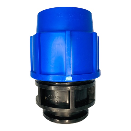 [11969] ADAPTADOR HEMBRA 90MM SALIDA 2 1/2" PARA RIEGO PEAD TUBRICA