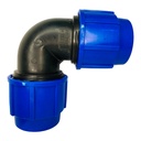 CODO 90GR 75MM PARA RIEGO PEAD TUBRICA