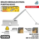 BRAZO HIDRAULICO PARA PUERTAS 65 KG CROMADO COVO