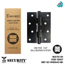 BISAGRA PARA MUEBLES 4" X 3" NEGRO MATE SECURITY