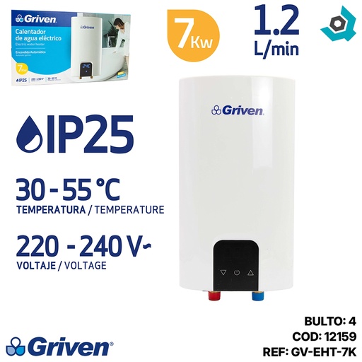 [12159] CALENTADOR DE AGUA ELECTRICO 7KW GRIVEN