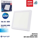 LAMPARA LED SUPERFICIAL CUADRADA 30W 6400K ANGEL LIGHT
