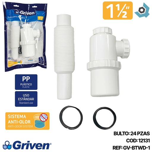 [12131] TRAMPA FLEXIBLE 1 1/2" GRIVEN