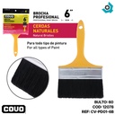 BROCHA 6" CERDAS NATURALES NEGRAS COVO
