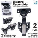 BISAGRAS DE CAZOLETA CON FRENO (ESCONDIDA) NEGRO SECURITY