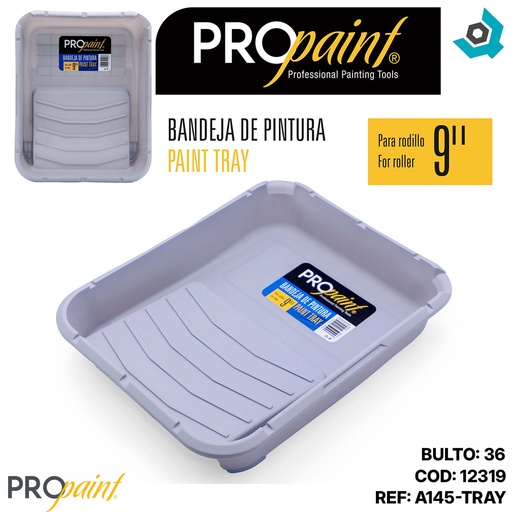 [12319] BANDEJA PARA PINTURA 9" PRO PAINT