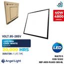 LAMPARA LED PARA EMPOTRAR 40W CUADRADA 38" 6400K ANGEL LIGHT