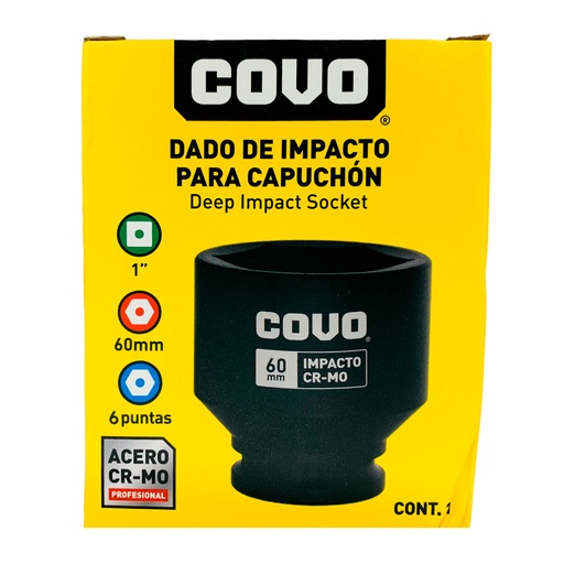 [12291] DADO DE IMPACTO 60MM X 1” COVO