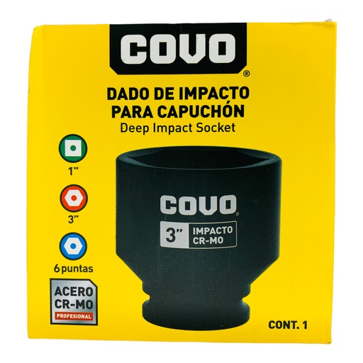 [12288] DADO DE IMPACTO 3" X 1” COVO