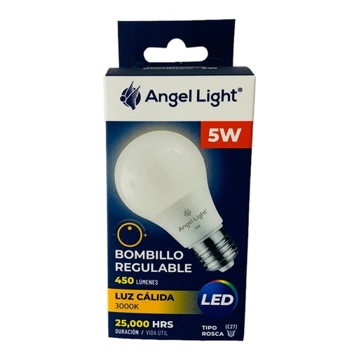 [12312] BOMBILLO LED 5W REGULABLE 3000K ANGEL LIGHT