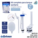 HERRAJE PARA W.C 2" GRIVEN BASIC