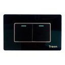 APAGADOR DOBLE DE ACRILICO NEGRO TROEN