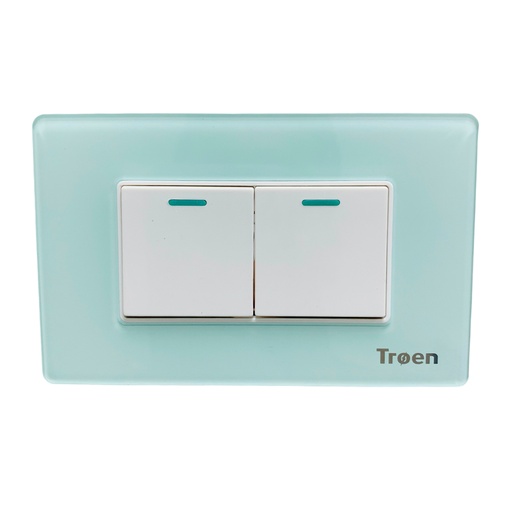 [12524] APAGADOR DOBLE DE ACRILICO VERDE AGUA TROEN