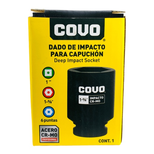 [12561] DADO DE IMPACTO 1 5/8" X 1" COVO
