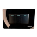 APAGADOR TRIPLE DE ACRILICO NEGRO TROEN