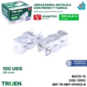 ABRAZADERA CLIP DE 1/2" 100 PZAS TROEN