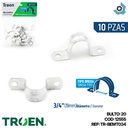 ABRAZADERA OMEGA 3/4" 10 PZAS TROEN