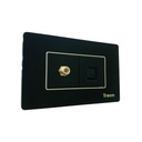 TOMA PARA CABLE COAXIAL Y RED RJ45 ACRILICO NEGRO TROEN