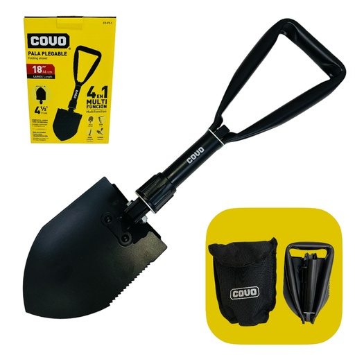 [12629] PALA MULTIFUNCIONAL PLEGABLE 18" 4 EN 1 COVO