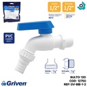 LLAVE PARA MANGUERA 1/2" PVC GRIVEN