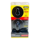 CERROJO CILINDRO MARIPOSA 45MM REDONDO NEGRO COVO