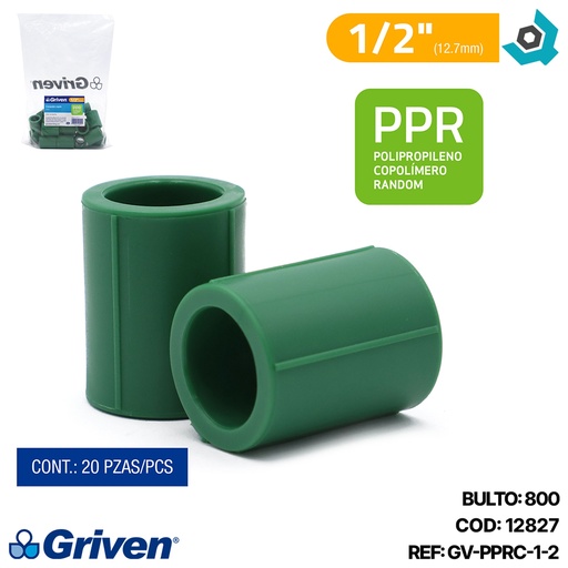 [12827] UNION PPR 1/2" CXC GRIVEN